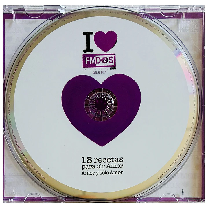 I LOVE FM2 - 18 RECETAS PARA OIR AMOR AMOR Y SOLO AMOR / CD USADO 3