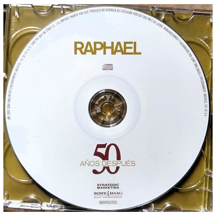 RAPHAEL - 50 AÑOS DESPUES (CD+DVD) / CD USADO 3