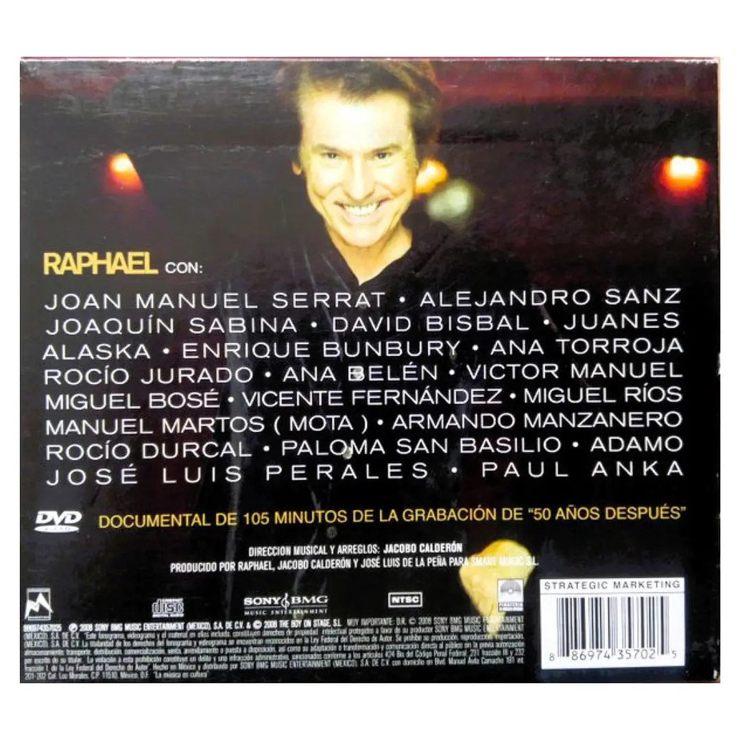 RAPHAEL - 50 AÑOS DESPUES (CD+DVD) / CD USADO 2