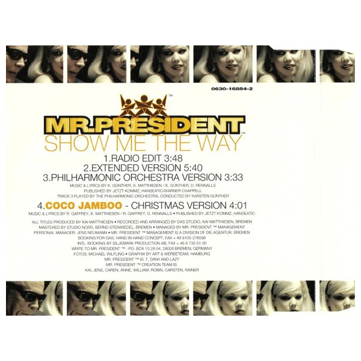 MR. PRESIDENT - SHOW ME THE WAY / CD SINGLE USADO 2