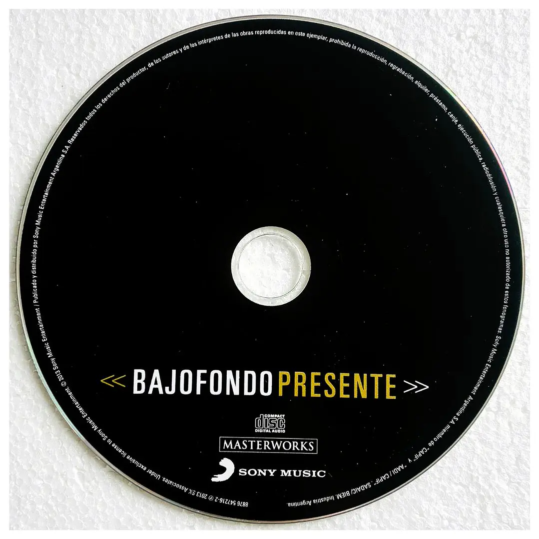 BAJOFONDO - PRESENTE (DIGIPACK) / CD USADO 3