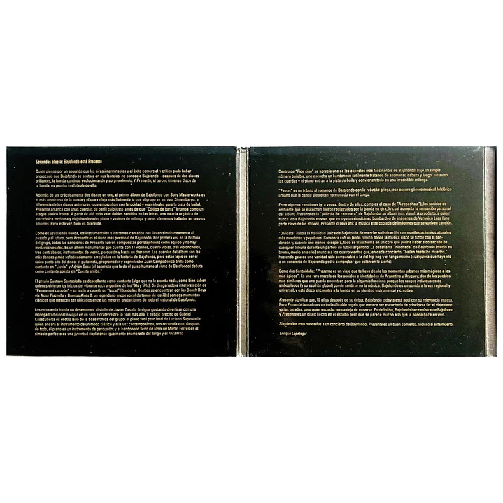 BAJOFONDO - PRESENTE (DIGIPACK) / CD USADO 5