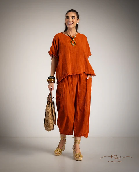 Conjunto de linho Lina