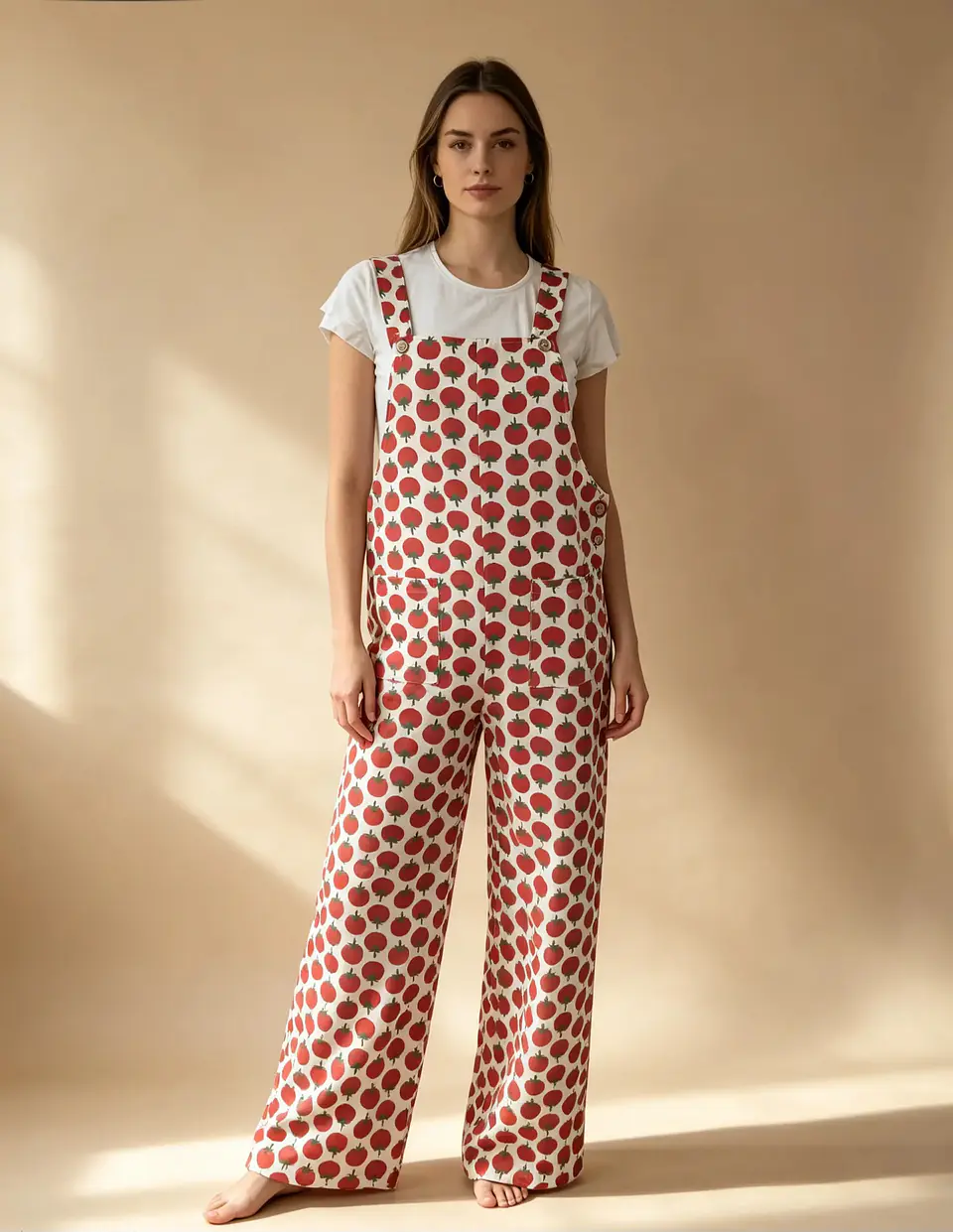 Macacão comprido estampado Tomate 1