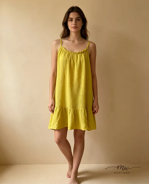 Vestido curto de alças Nara