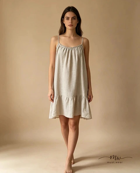 Vestido curto de alças Nara