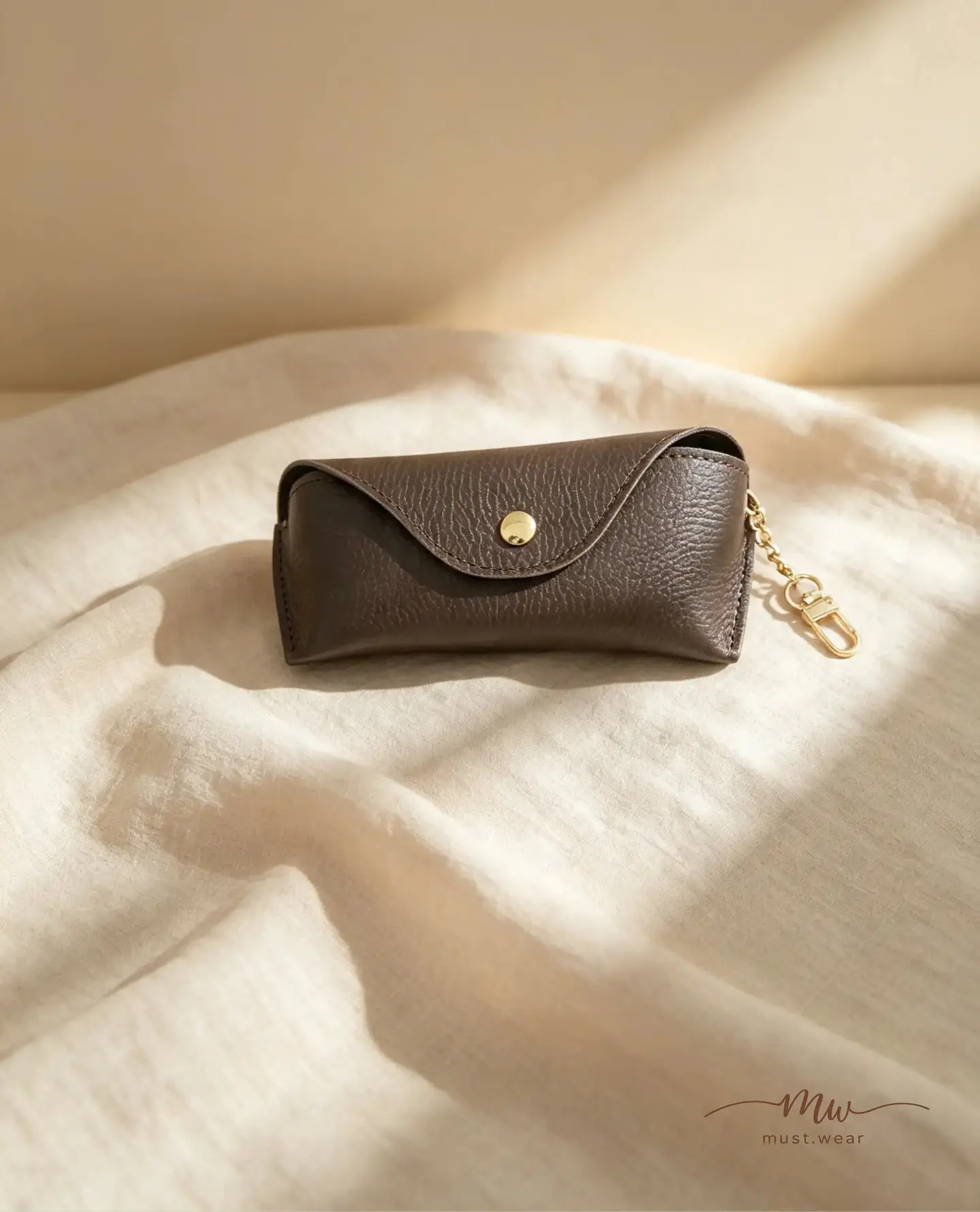 Estojo para óculos em couro chocolate  1