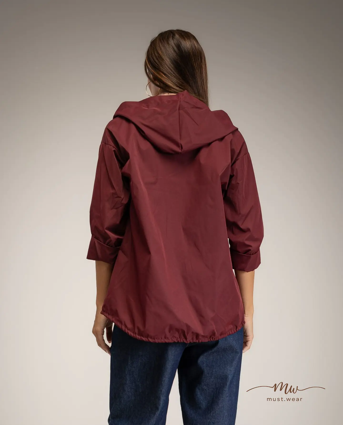 Capa de Chuva Urban Grená 3