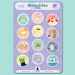 Set stickers - Animalitos moods