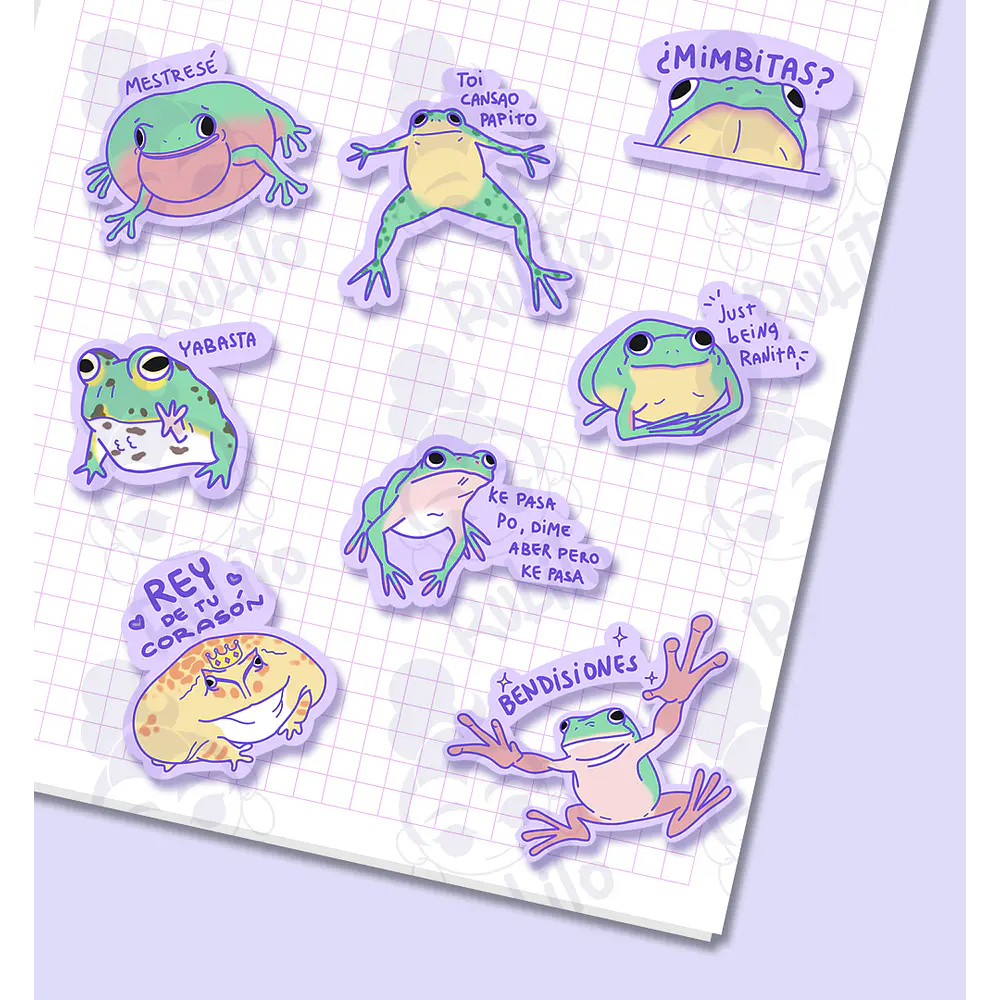 Set stickers - Ranitas moods
