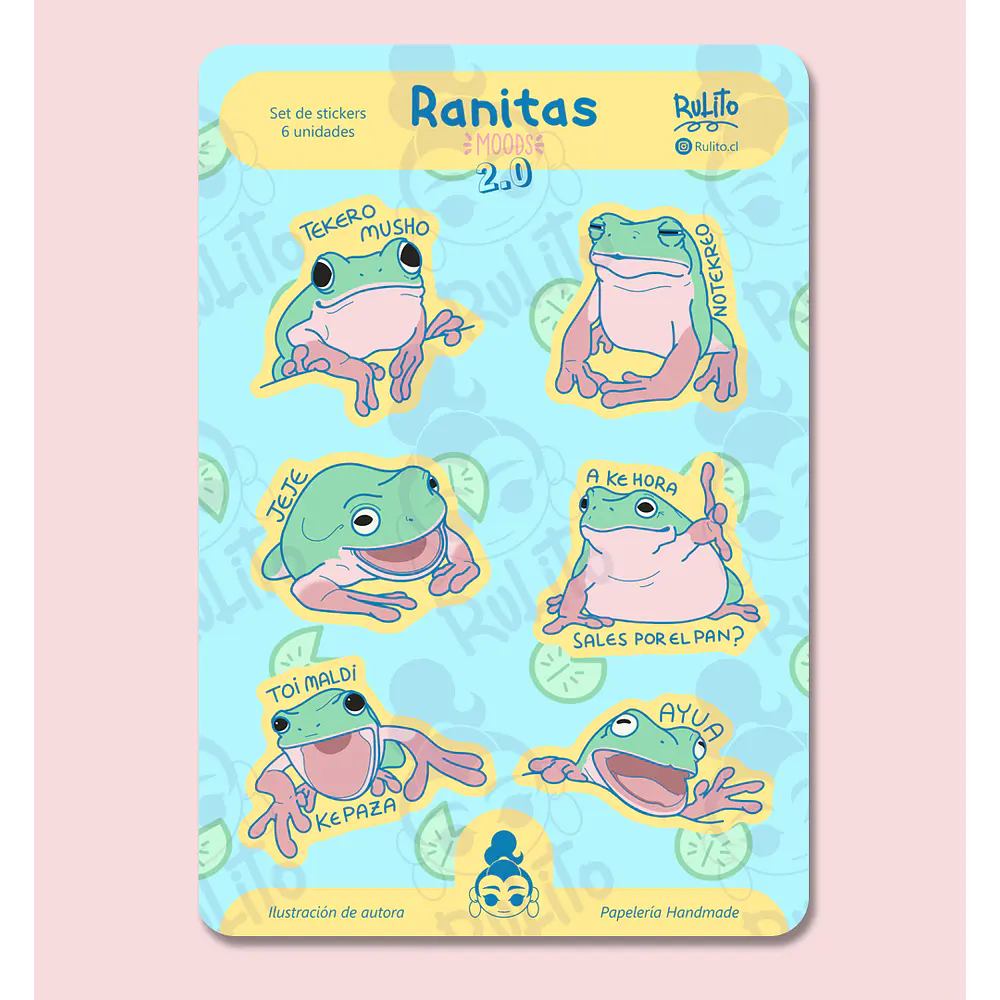 Set stickers - Ranitas moods 2.0