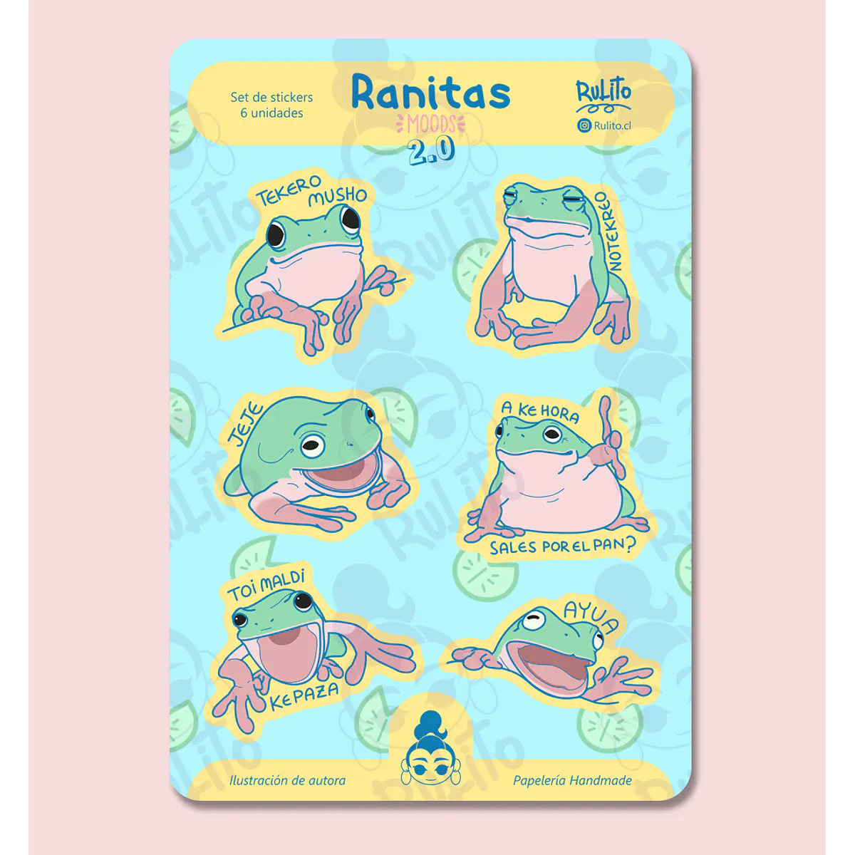 Set stickers - Ranitas moods 2.0