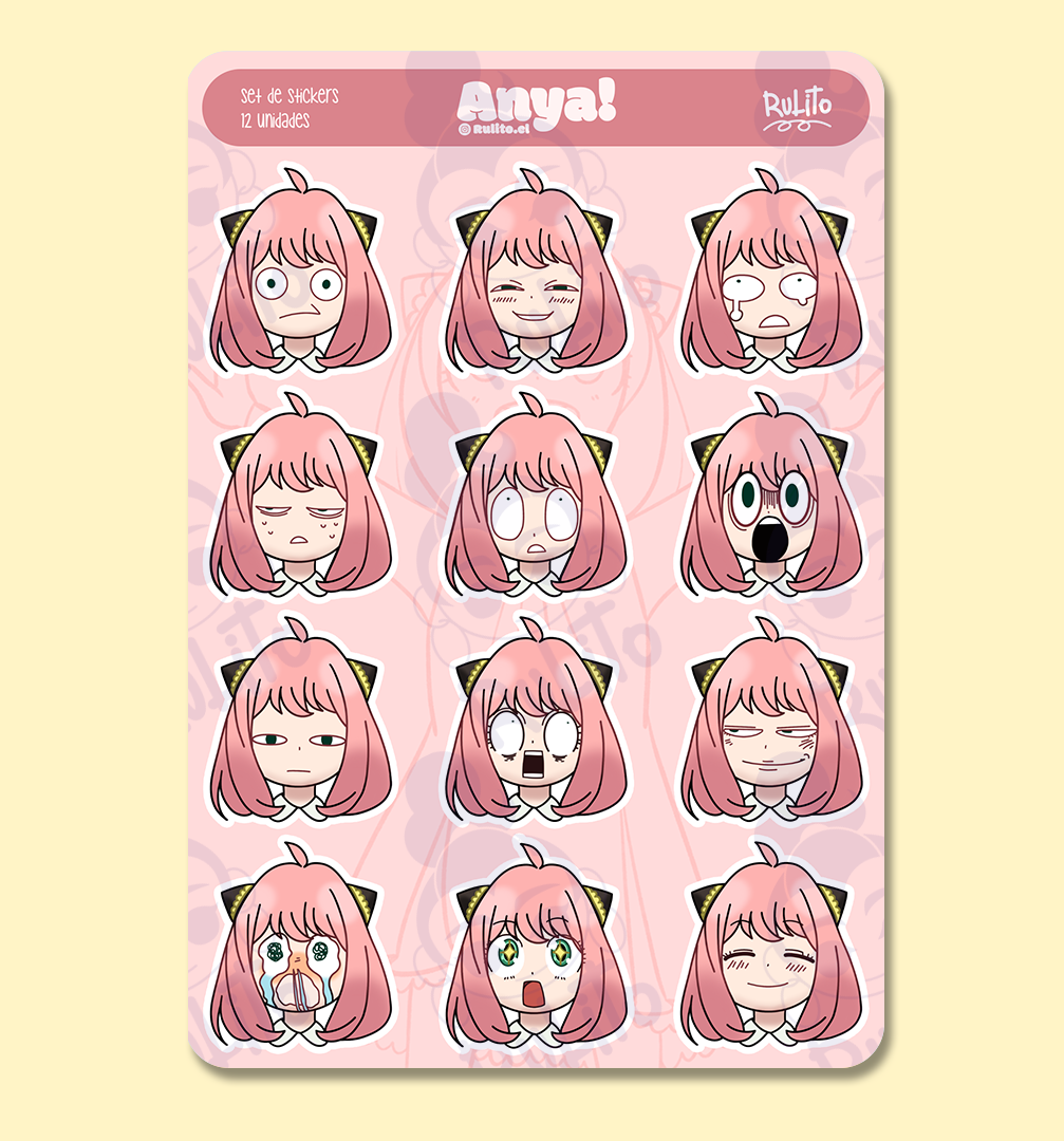 Set stickers - Anya