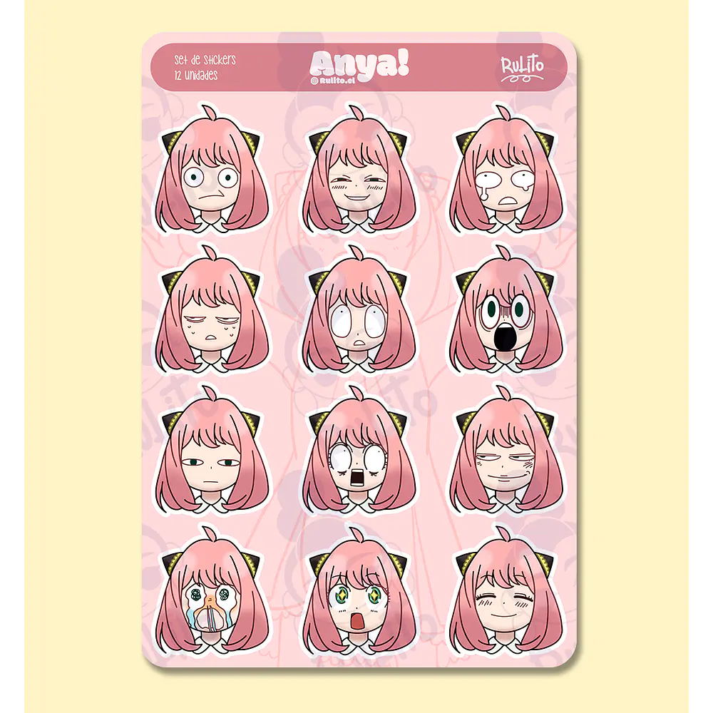 Set stickers - Anya