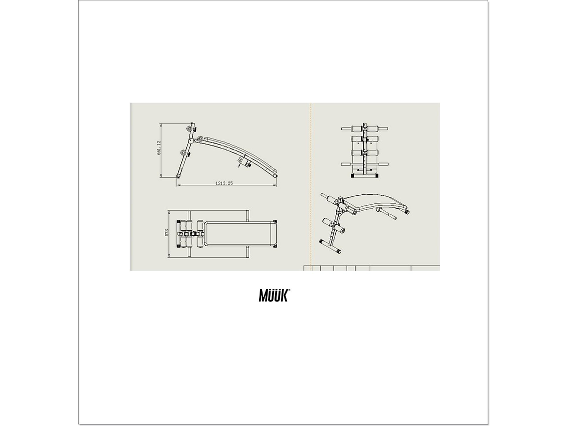 Banca Abdominal Multifunción Muuk 2