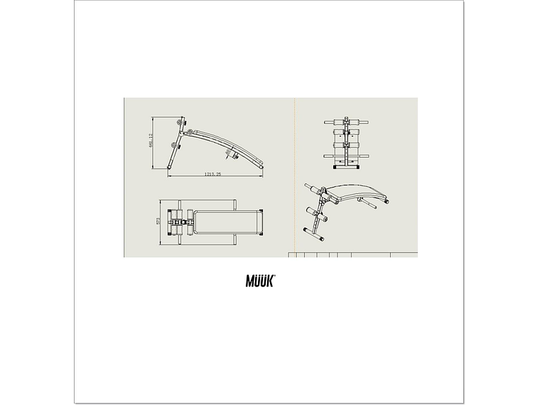 Banca Abdominal Multifunción Muuk 2