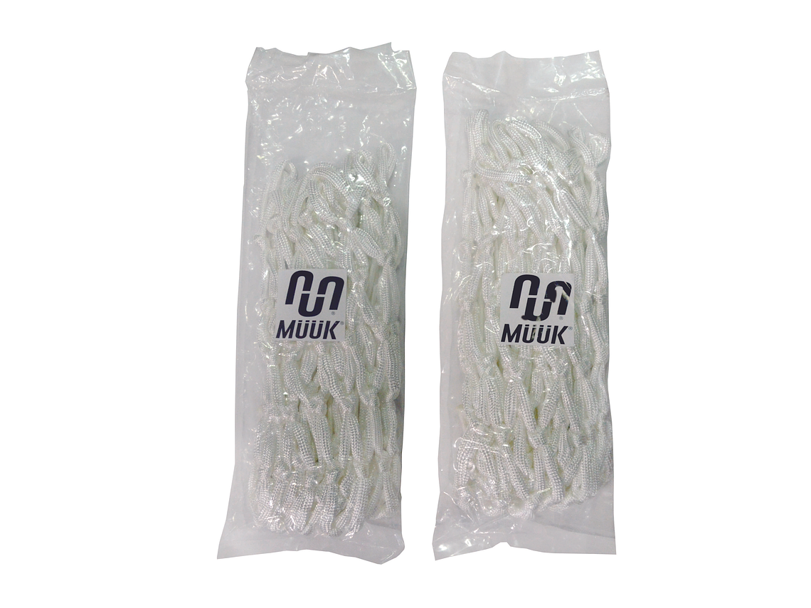 Red de Básquetbol de Entrenamiento 6mm Muuk Blanca Par 3