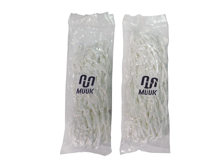 Red de Básquetbol de Entrenamiento 6mm Muuk Blanca Par 3