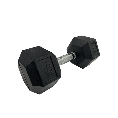 Mancuerna Hexagonal Muuk Goma 14Kg