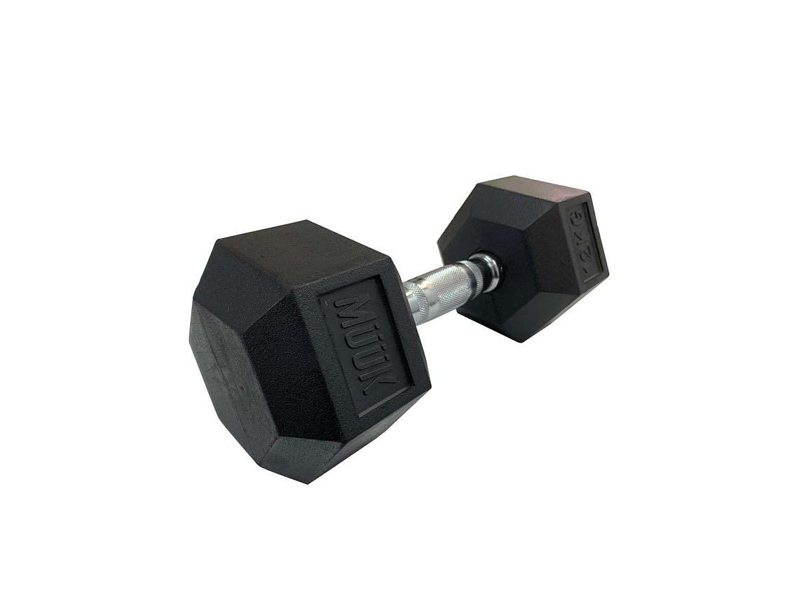 Mancuerna Hexagonal Muuk Goma 12Kg 1