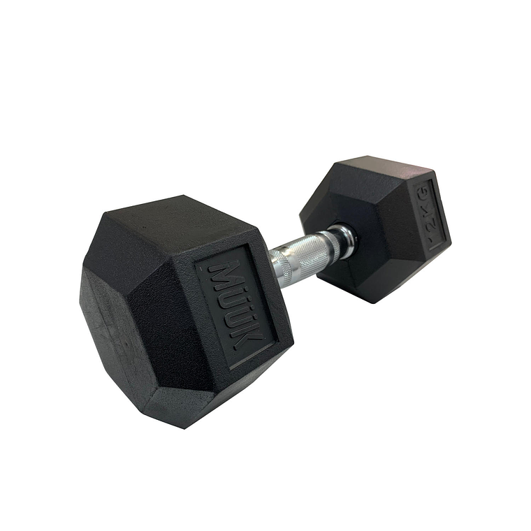Mancuerna Hexagonal Muuk Goma 12Kg 1