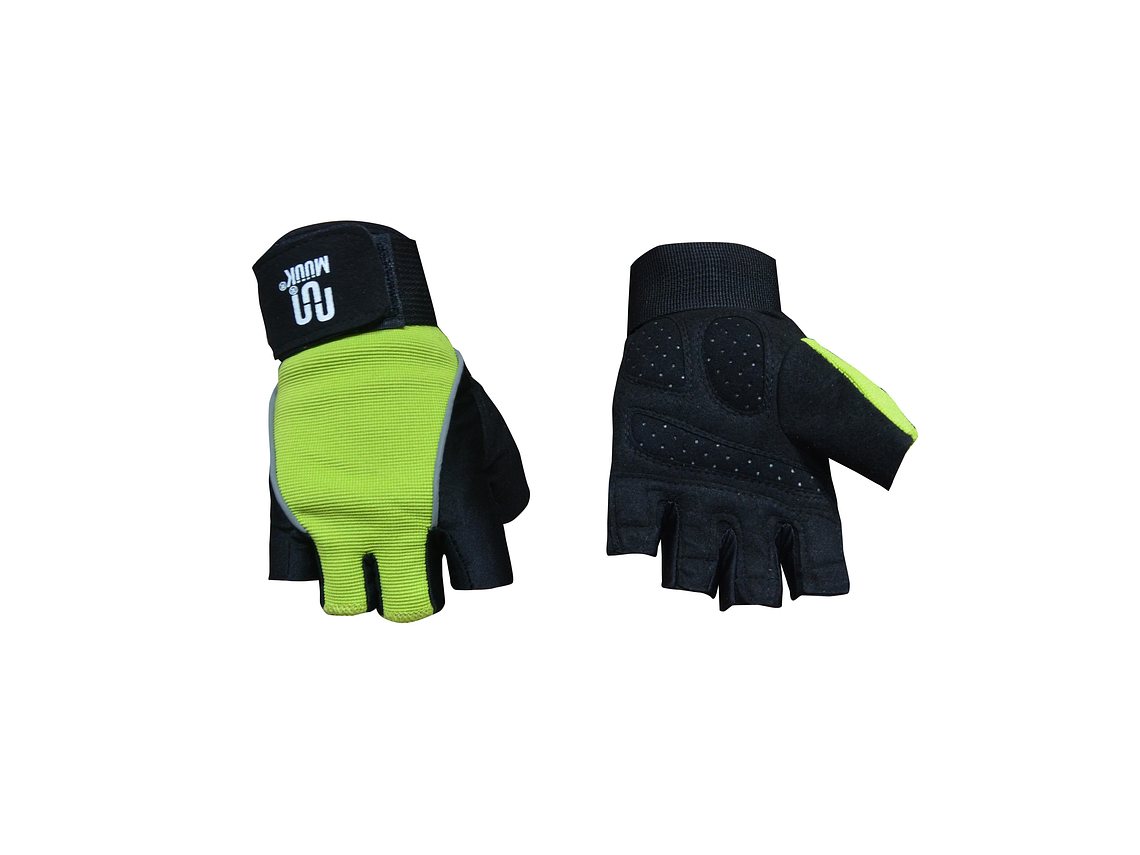 Guantes Para Pesas Muuk Super Fibra Polyster Pu 1