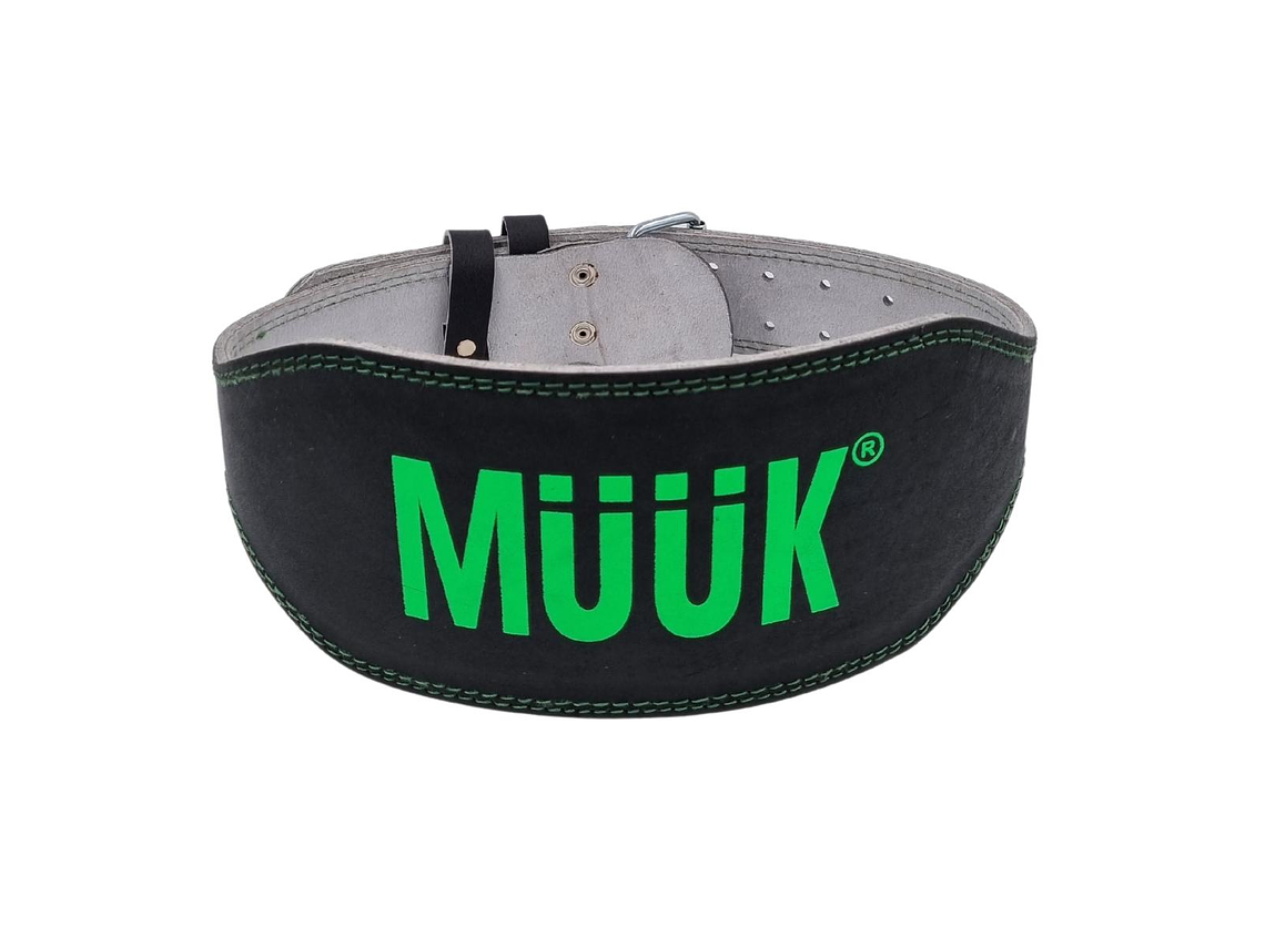 Cinturon De Pesas Cuero Muuk Verde 1