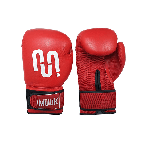 Guante De Box Muuk Cuero Rojo 