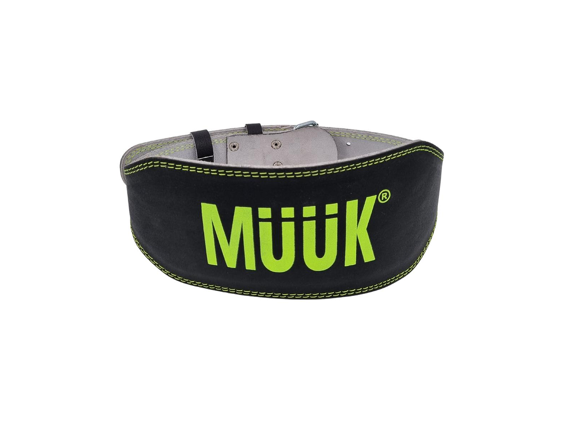 Cinturon De Pesas Cuero Muuk Amarillo 1