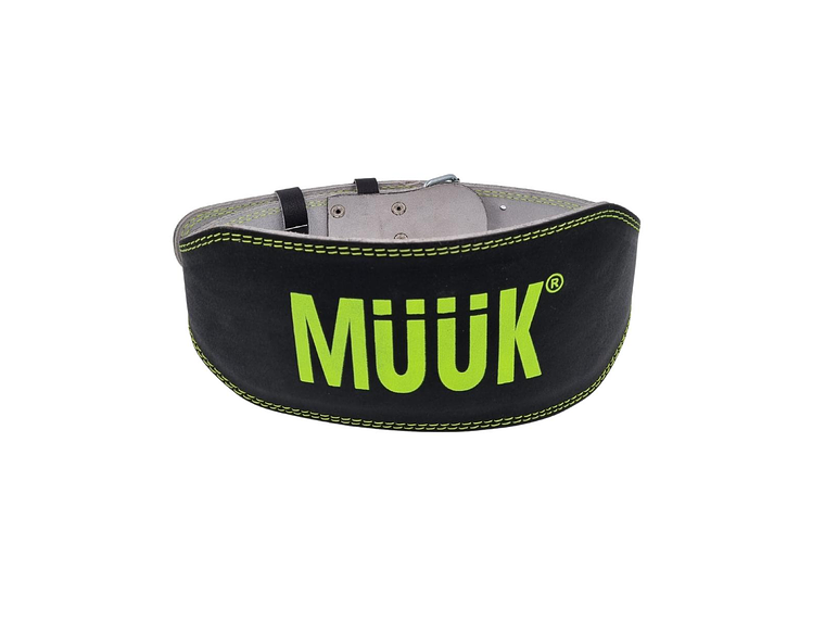 Cinturon De Pesas Cuero Muuk Amarillo 1