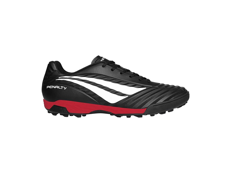 Zapato de Futbolito Penalty Brasil 70 Neo Negro/Rojo 1