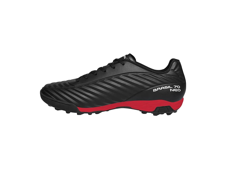 Zapato de Futbolito Penalty Brasil 70 Neo Negro/Rojo 2