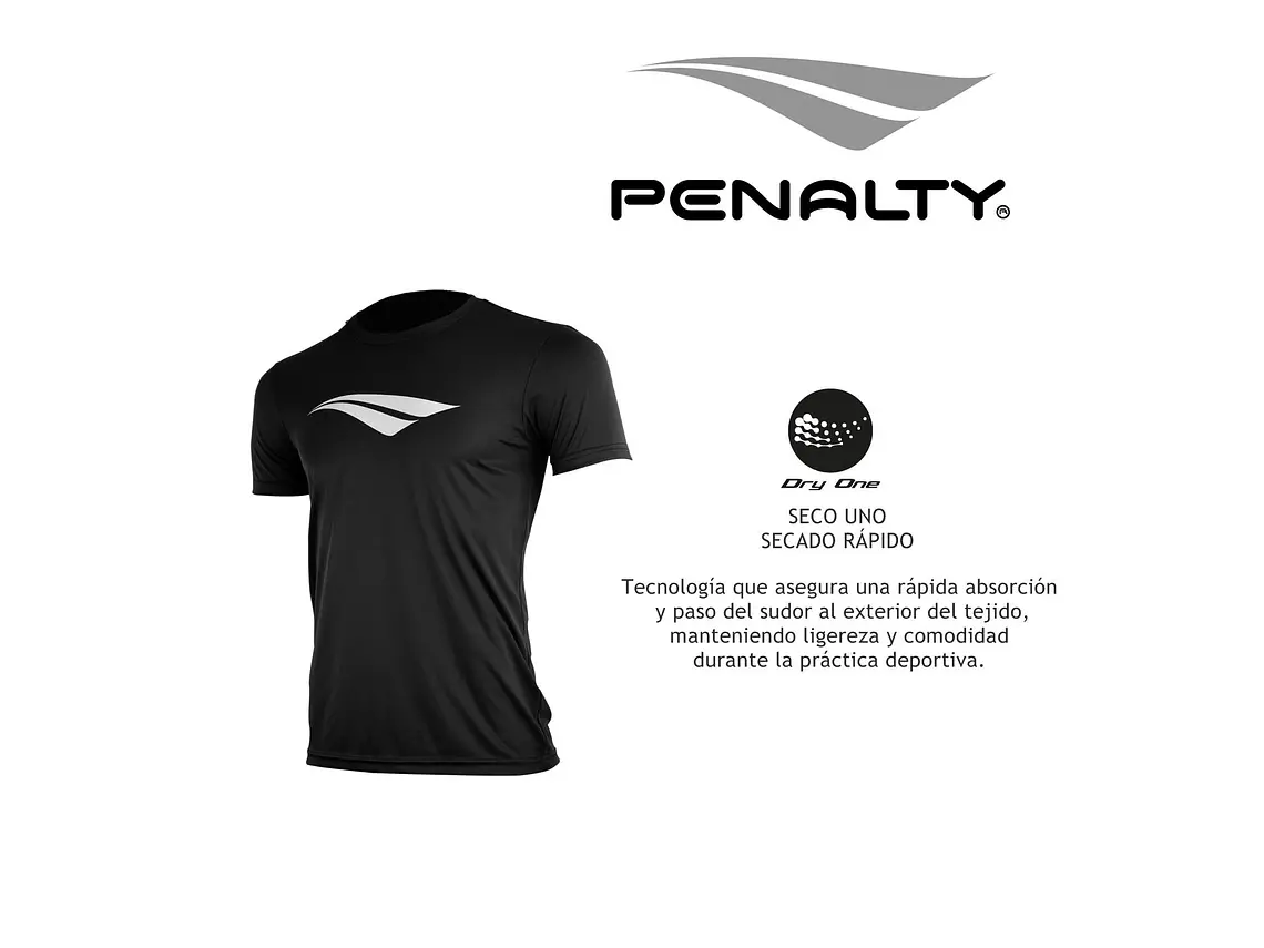 Polera Penalty Logomania Gris Oscuro 7