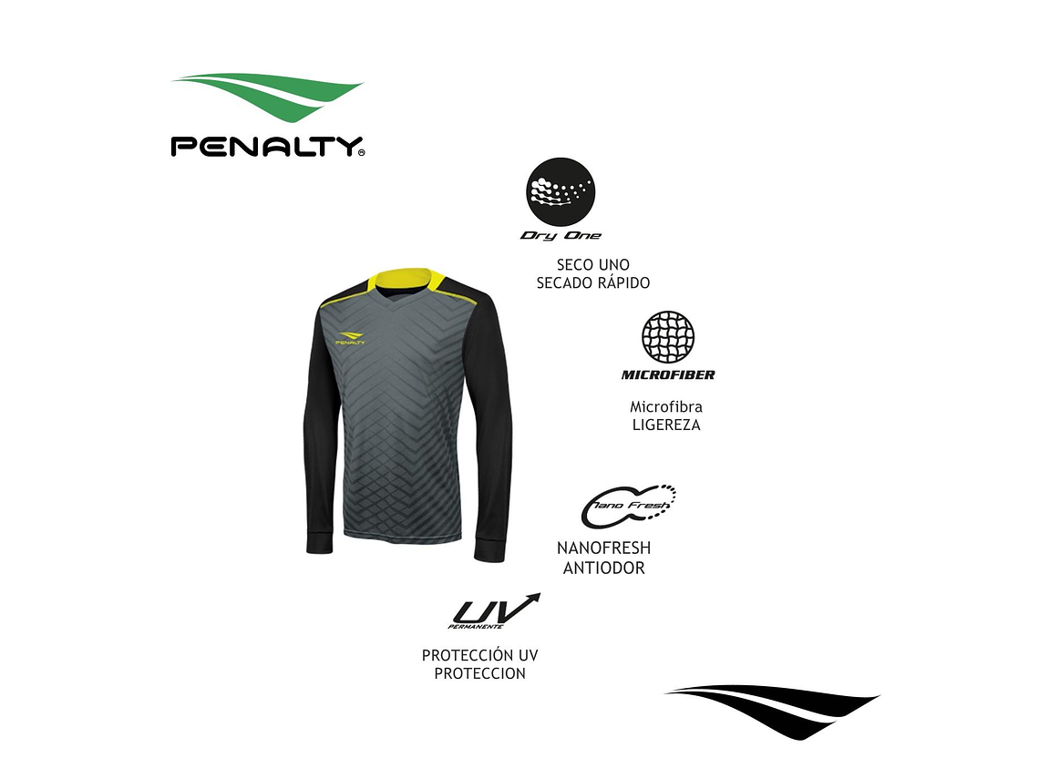 Camisa de Portero Penalty delta Ml Negro 2