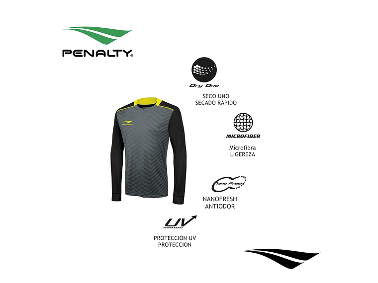 Camisa de Portero Penalty delta Ml Negro 2