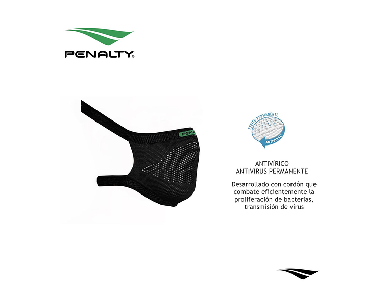 Mascarilla Deportiva Penalty Block Pro Negro Gris 3