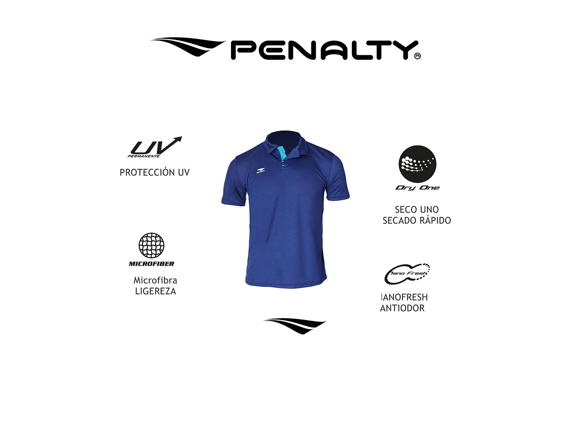 Polera Penalty Polo Br70 UV Plomo 7