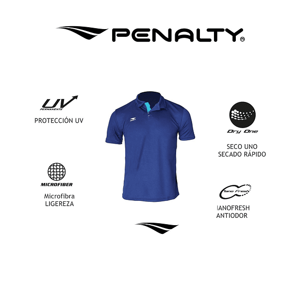 Polera Penalty Polo Br70 UV Plomo 3