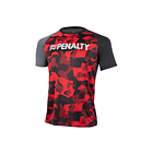 Polera Penalty Camuflaje Negro Rojo 1