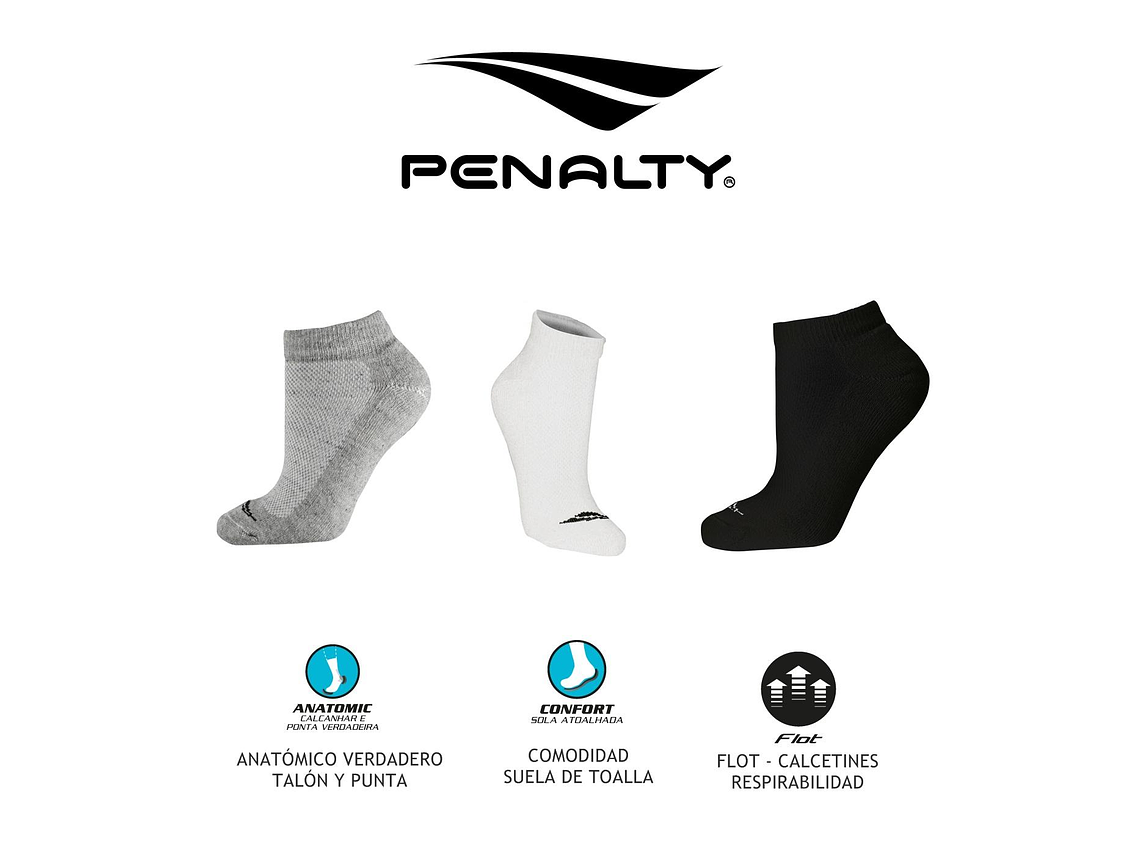 Medias Deportivas Penalty Tripack 3