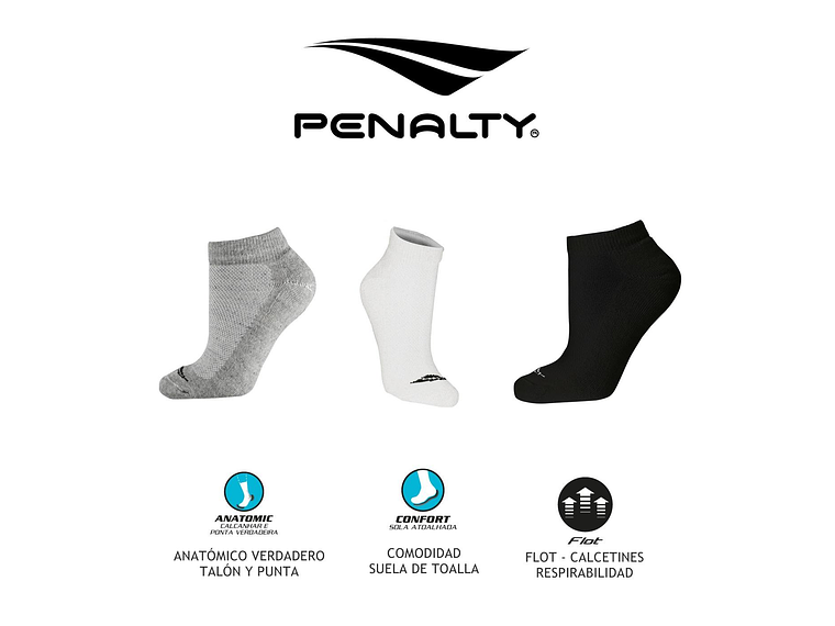 Medias Deportivas Penalty Tripack 3