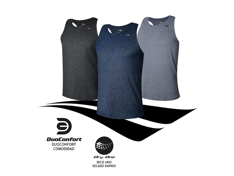 Polera Sin Manga Penalty Duo Gris 8