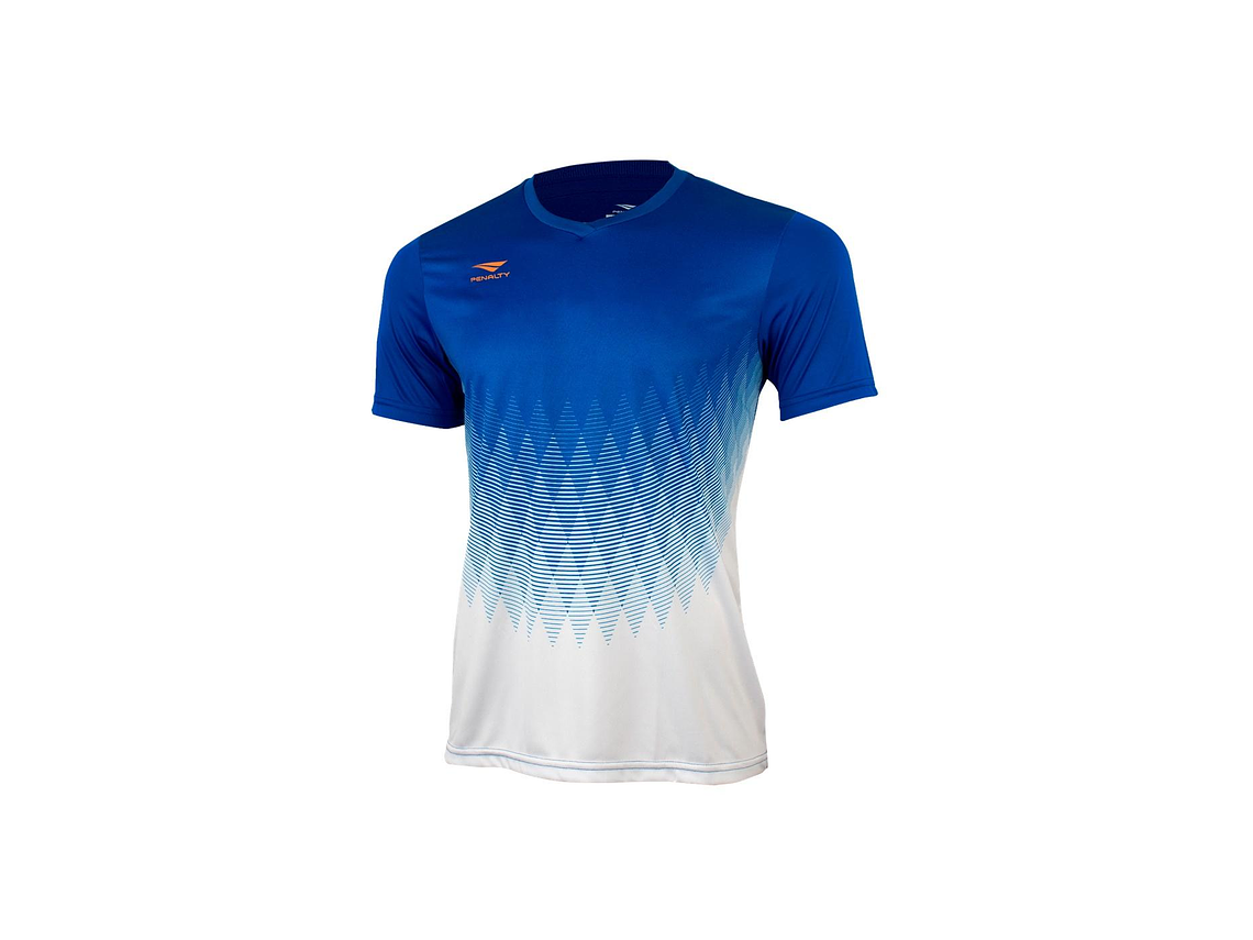 Polera Penalty Prisma Azul Blanco 1