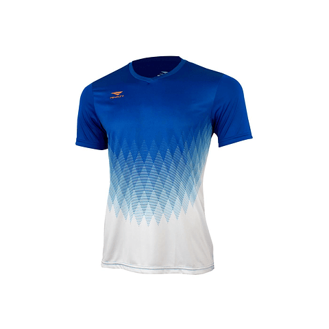 Polera Penalty Prisma Azul Blanco