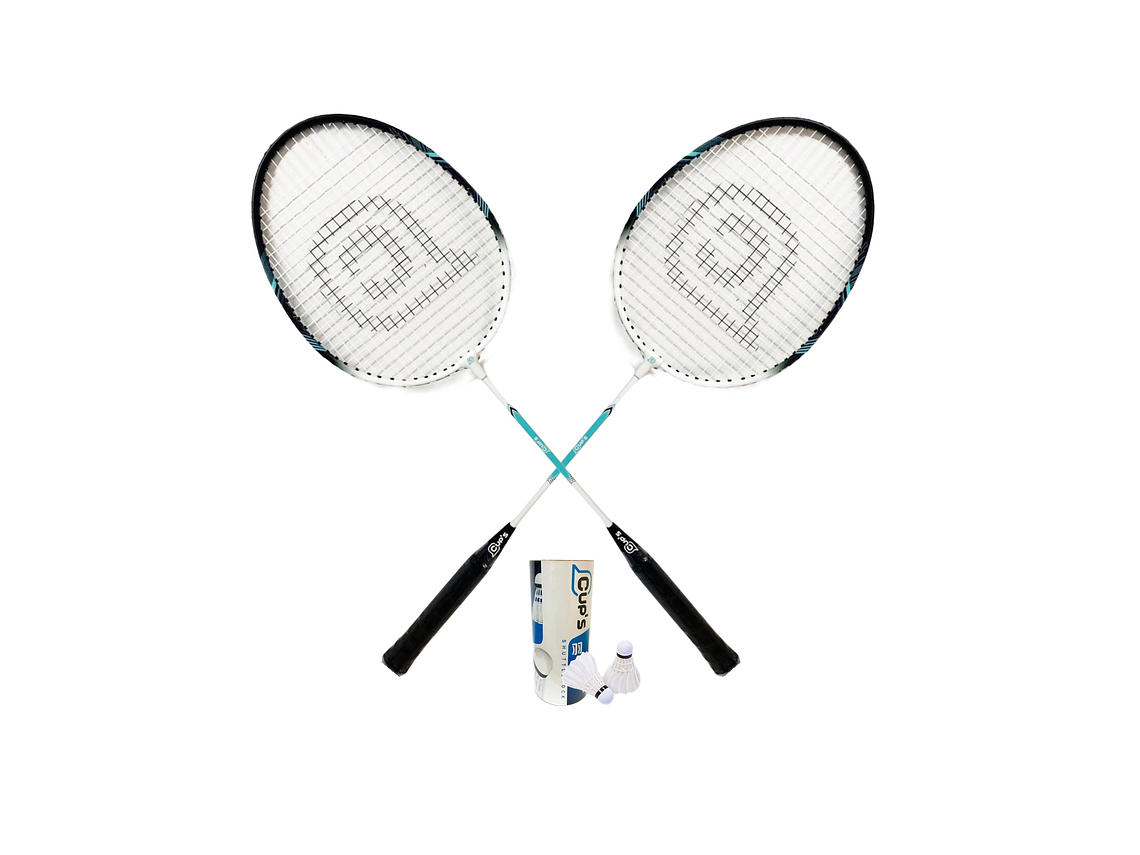 Set De Badminton Cup's 2 Raquetas 3 Plumilla 1