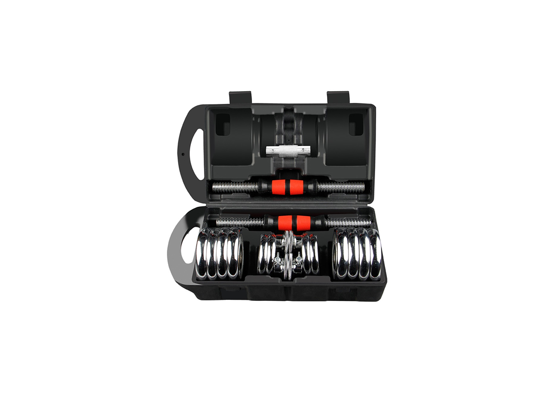 Set De Mancuernas Con Extensor 15 Kg Flott 1