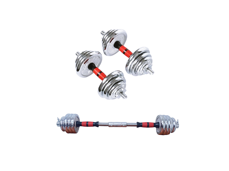 Set De Mancuernas Con Extensor 15 Kg Flott 2