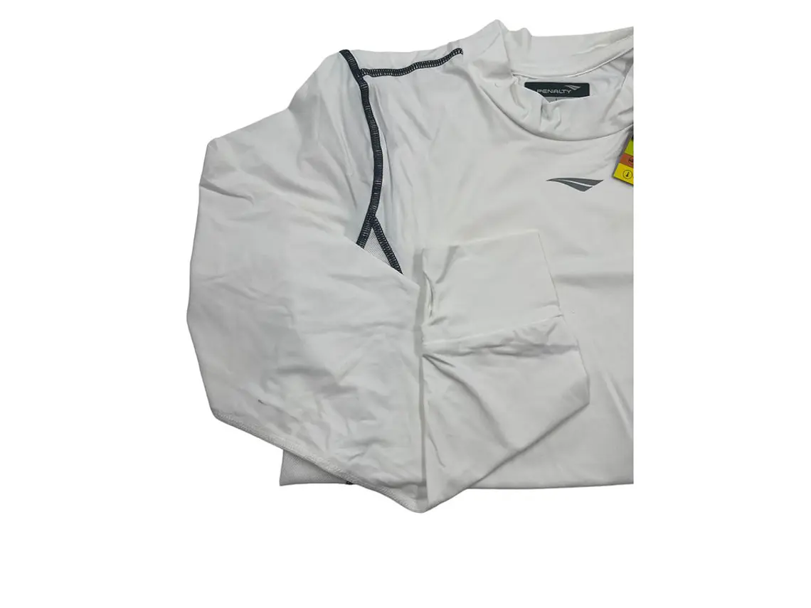 Camiseta De Compresion Penalty S11 Flex Manga Larga Blanca 1