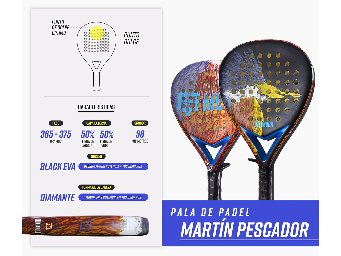 Pala de Padel Müük Martin Pescador 5