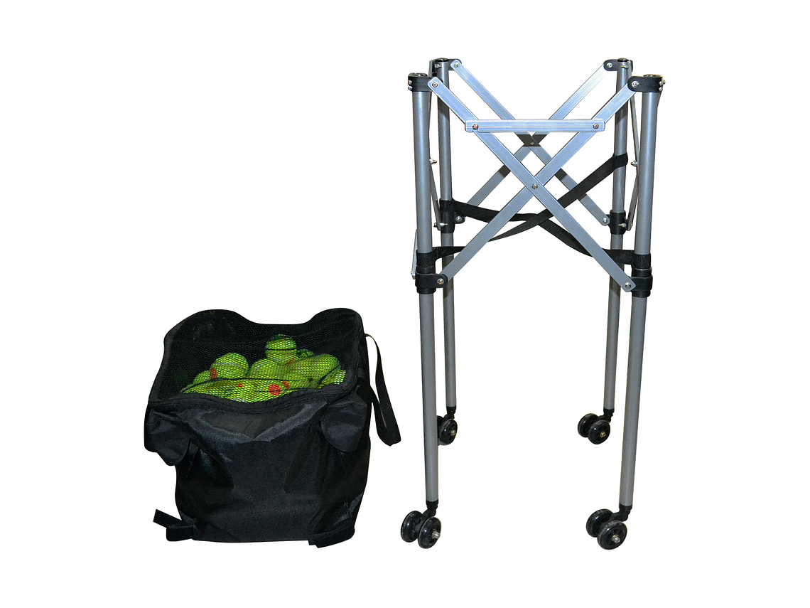 Carro Plegable Porta Pelotas de Padel o Tenis con Ruedas Muuk 2